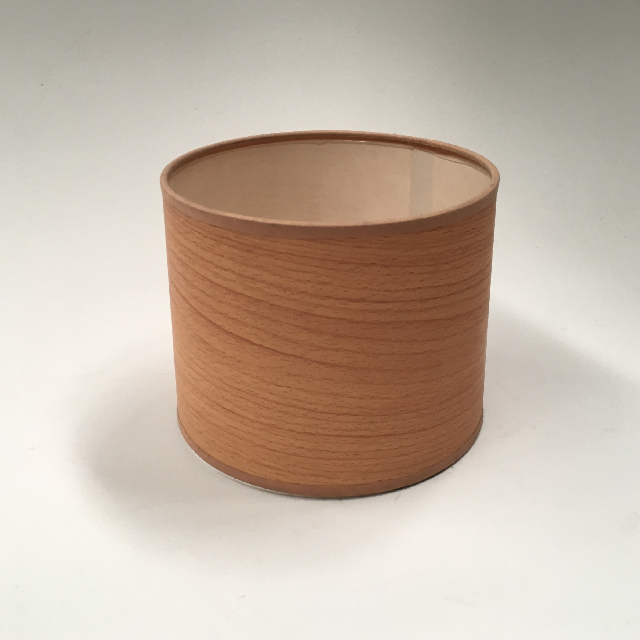 LAMPSHADE, Contemp (Small) - Drum, Faux Wood Grain